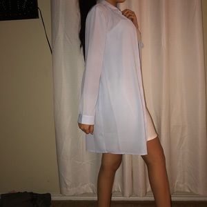 Pinstripe Button Down Dress